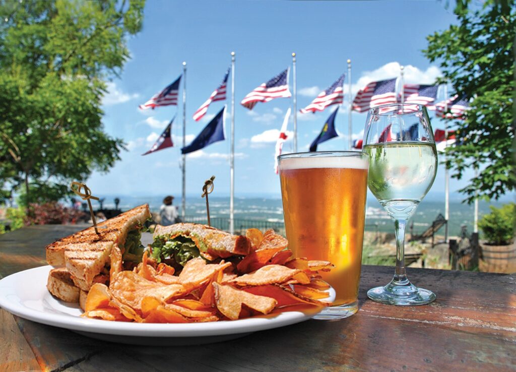 meal served at rock city overlook